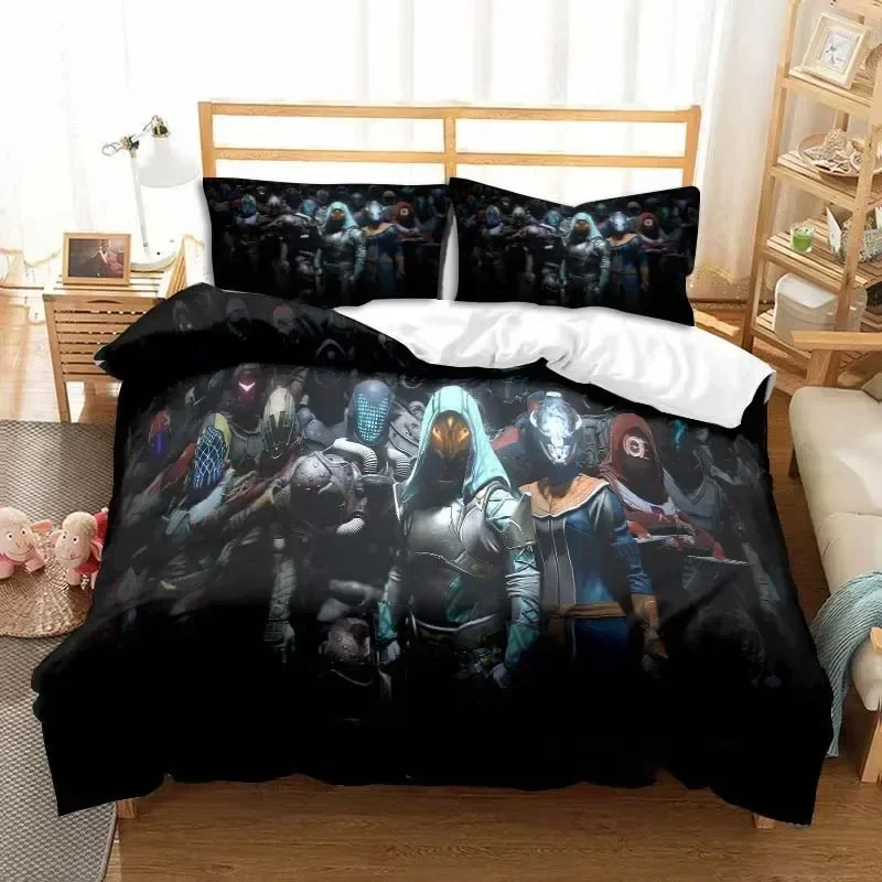 Linen Duvet Cover - Conjunto de Cama Estampado Game Destiny: