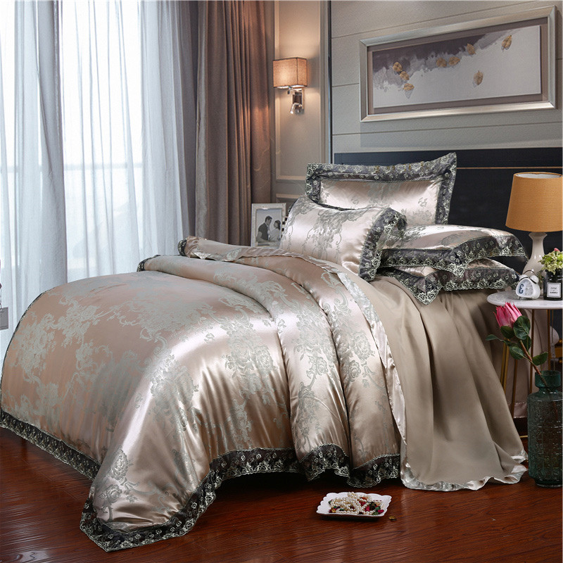 Linen Duvet Cover - Conjunto de Cama Clássico Europeu de