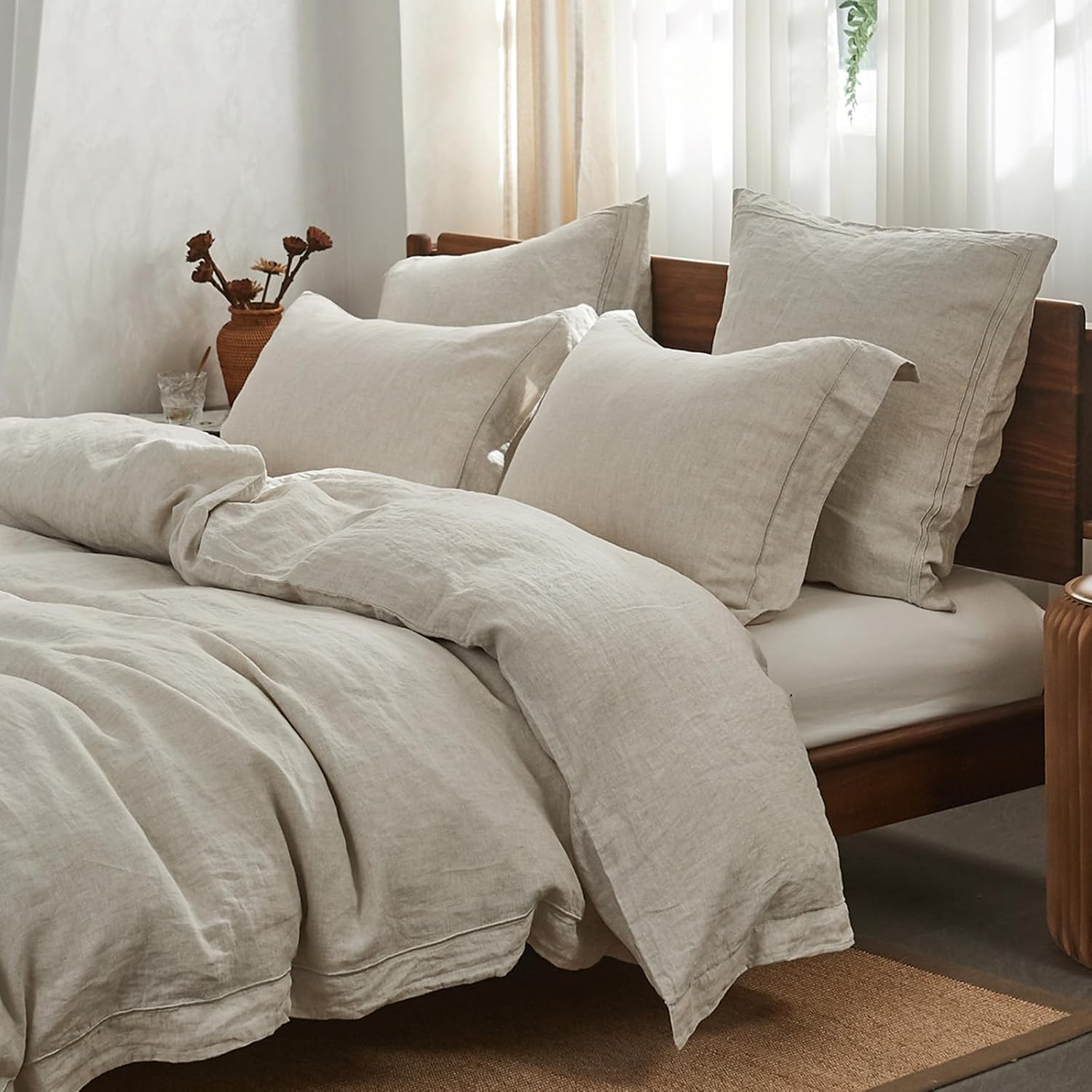 Conjunto de Capa de Edredom de - Linen Duvet Cover avaliação e preço