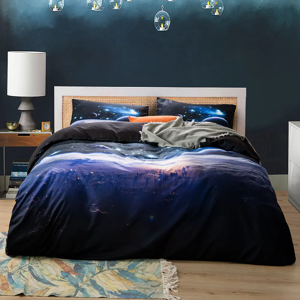 Estrela do espaço 3d galáxia c - Linen Duvet Cover avaliação e preço