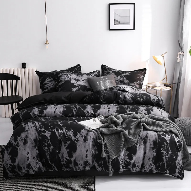 Luxo cama Comforter Set com Pi - Linen Duvet Cover avaliação e preço